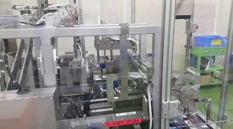 製品倒立ダブルサーボバケットコンベヤ式自動供給装置